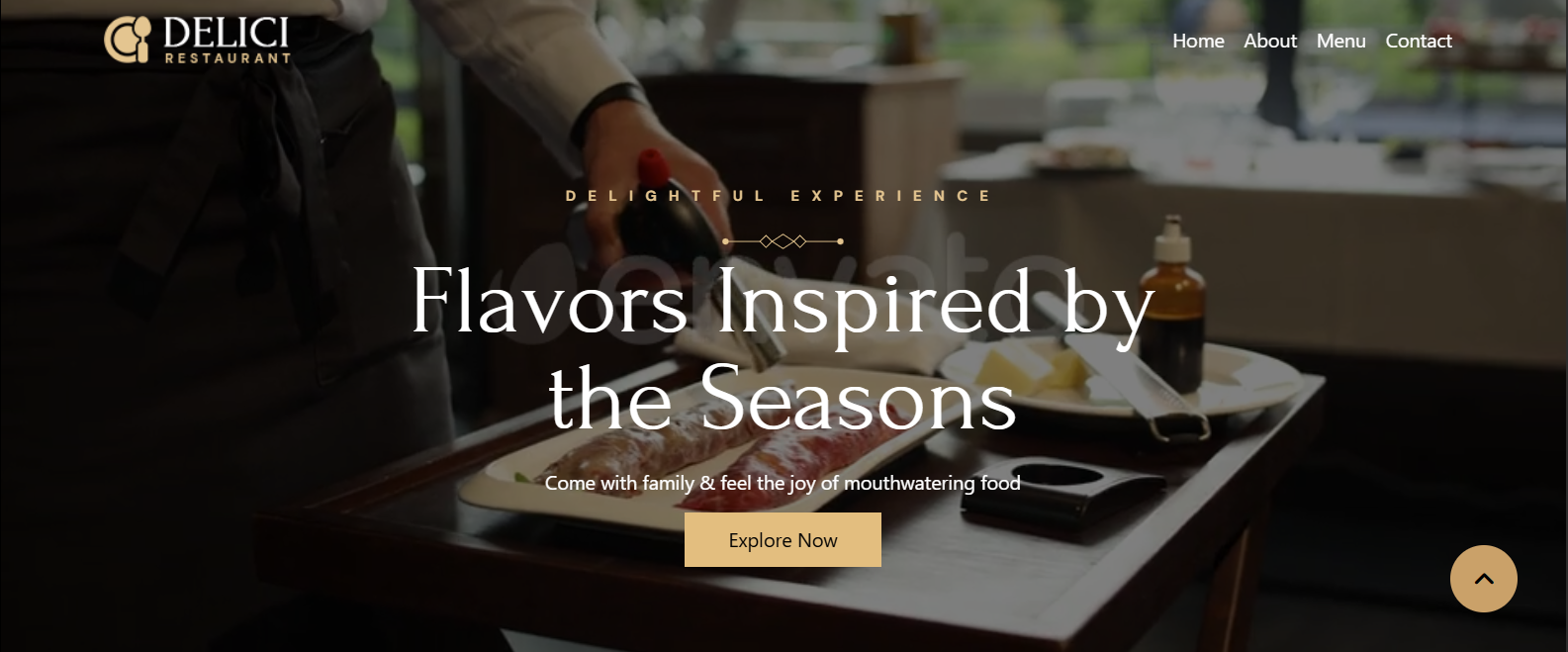 Restaurant website project preview